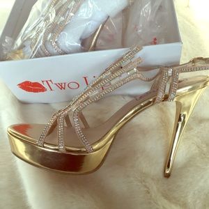 Brand new two lips glam shoes